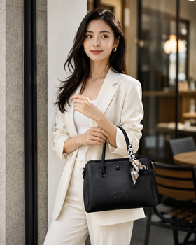 LOREVIA - Soft Shell Scarf Handle Bag