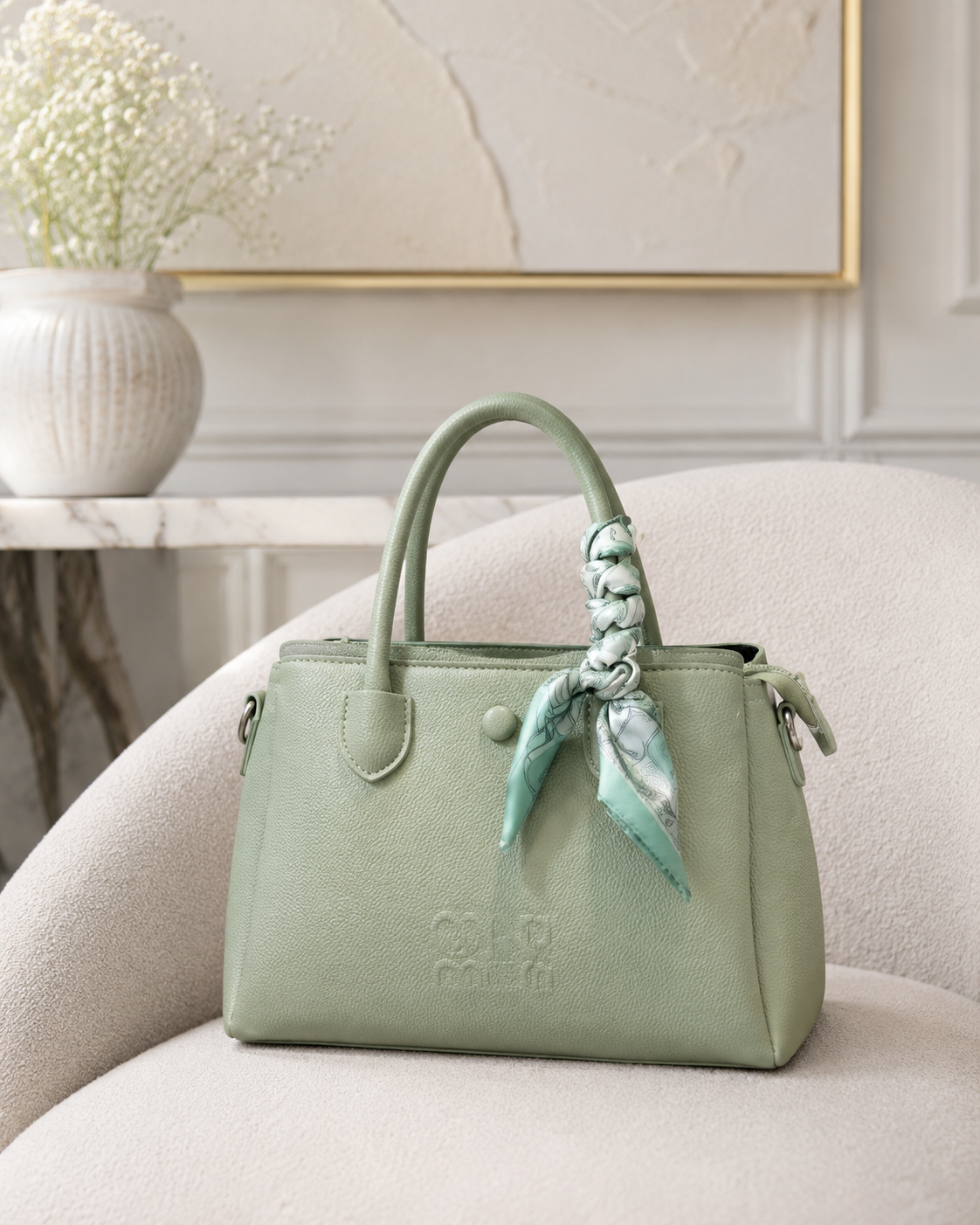 LOREVIA - Soft Shell Scarf Handle Bag
