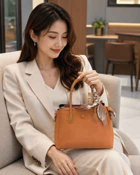LOREVIA - Soft Shell Scarf Handle Bag