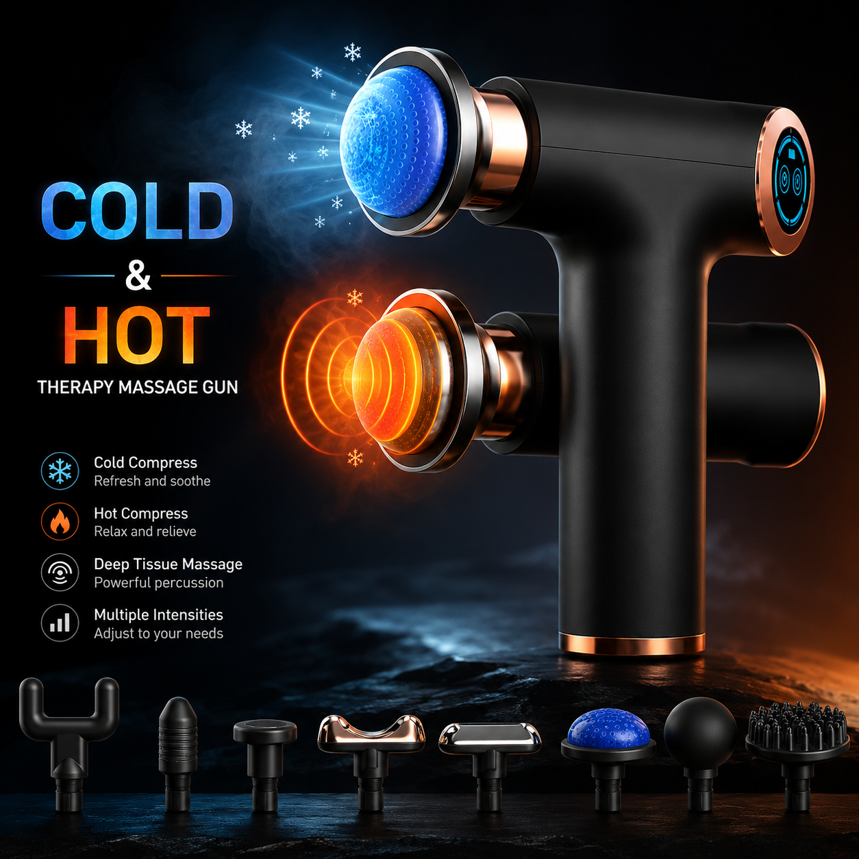 مسدس تدليك FH-820 بأربعة رؤوس