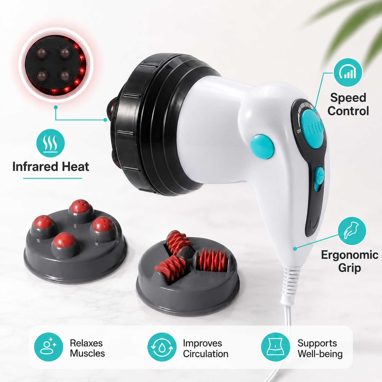LOREVIA - 3-in-1 Electric Body Massager