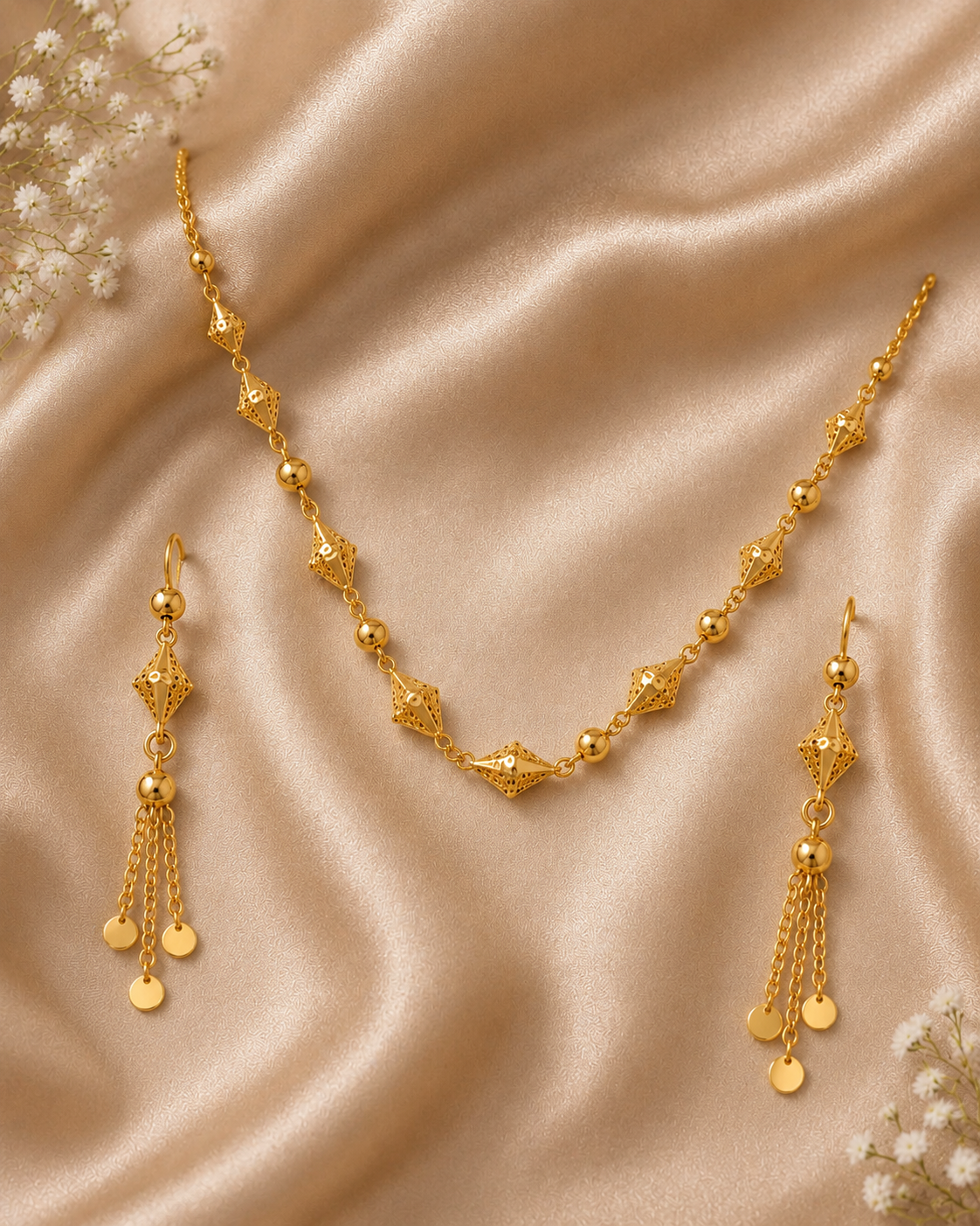 LOREVIA - Elegant Bead Necklace Set