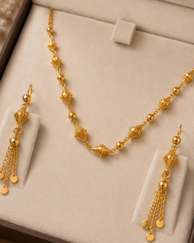 LOREVIA - Elegant Bead Necklace Set