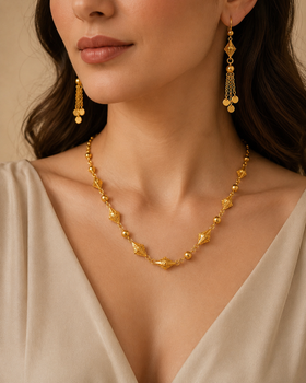 LOREVIA - Elegant Bead Necklace Set