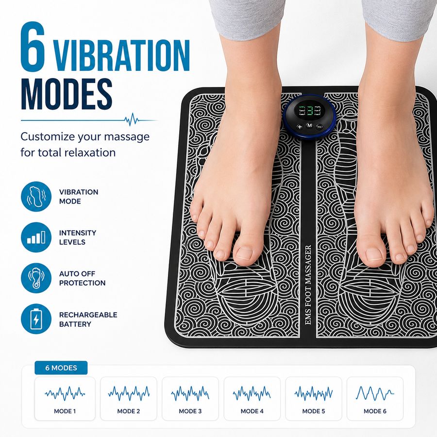 Foldable EMS Foot Massage Mat
