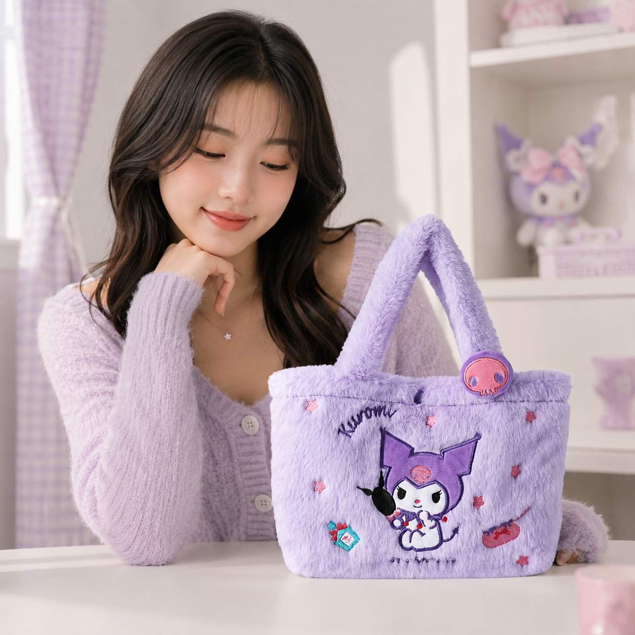 LOREVIA - Sanrio Plush Tote Bag
