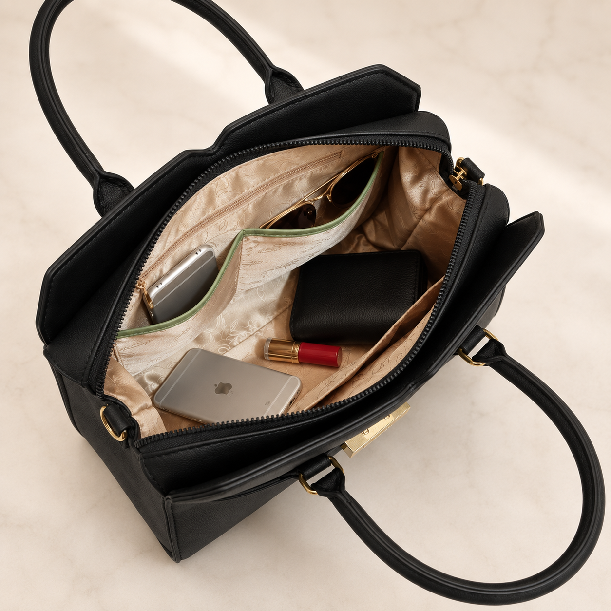 LOREVIA - Suede & Matte Minimalist Bag