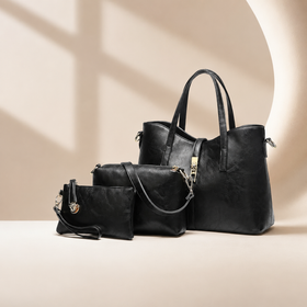 LOREVIA - Leather Bags Set for Women (3pcs)