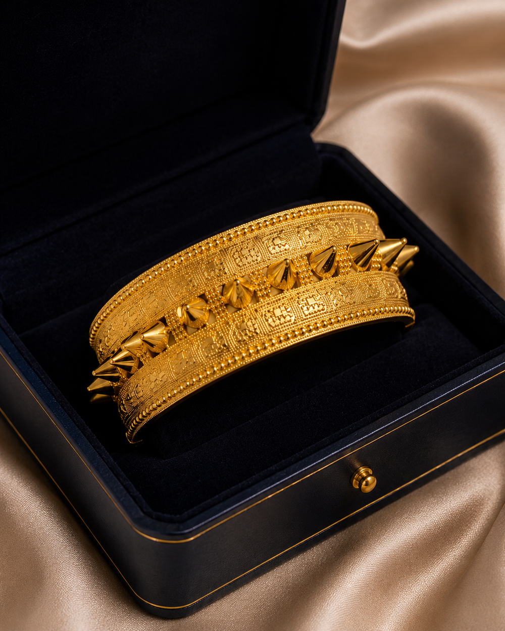 Gold-Tone Statement Bangle