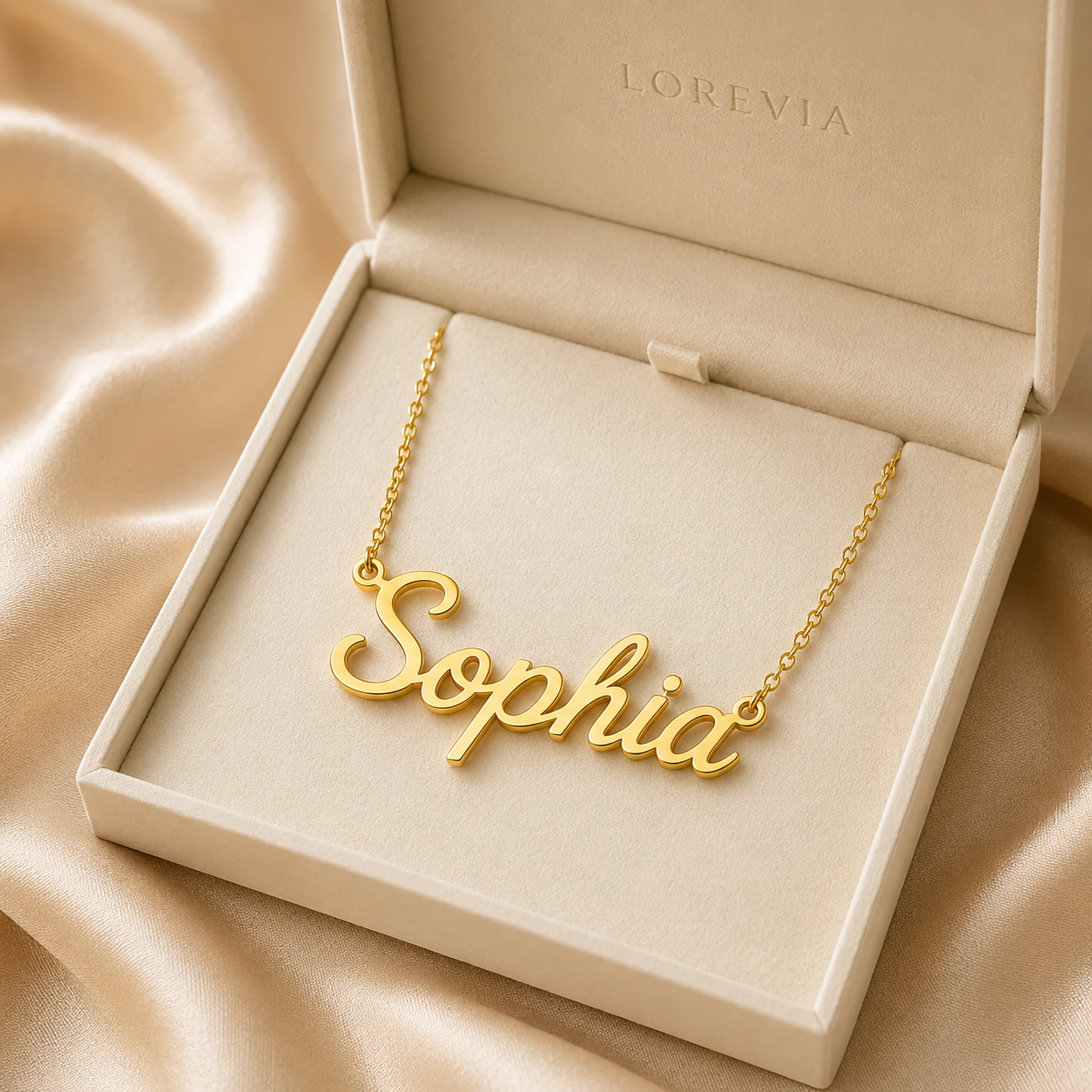 English name necklace font chart with 13 choices