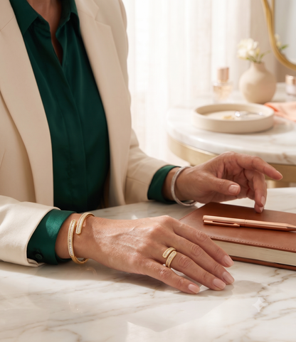 LOREVIA- Infinity Oval Luxe Kada Set
