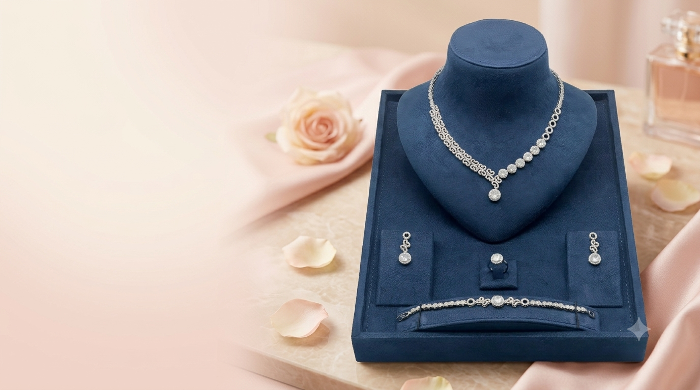 LOREVIA - Crystal Link Jewelry Set