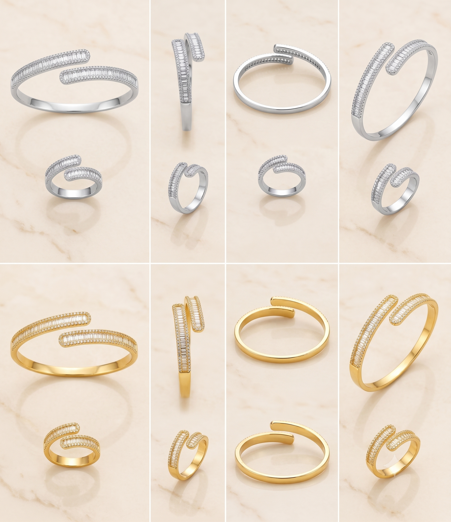 LOREVIA- Infinity Oval Luxe Kada Set