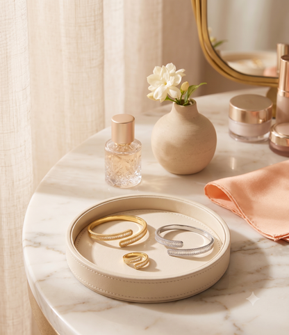 LOREVIA- Infinity Oval Luxe Kada Set