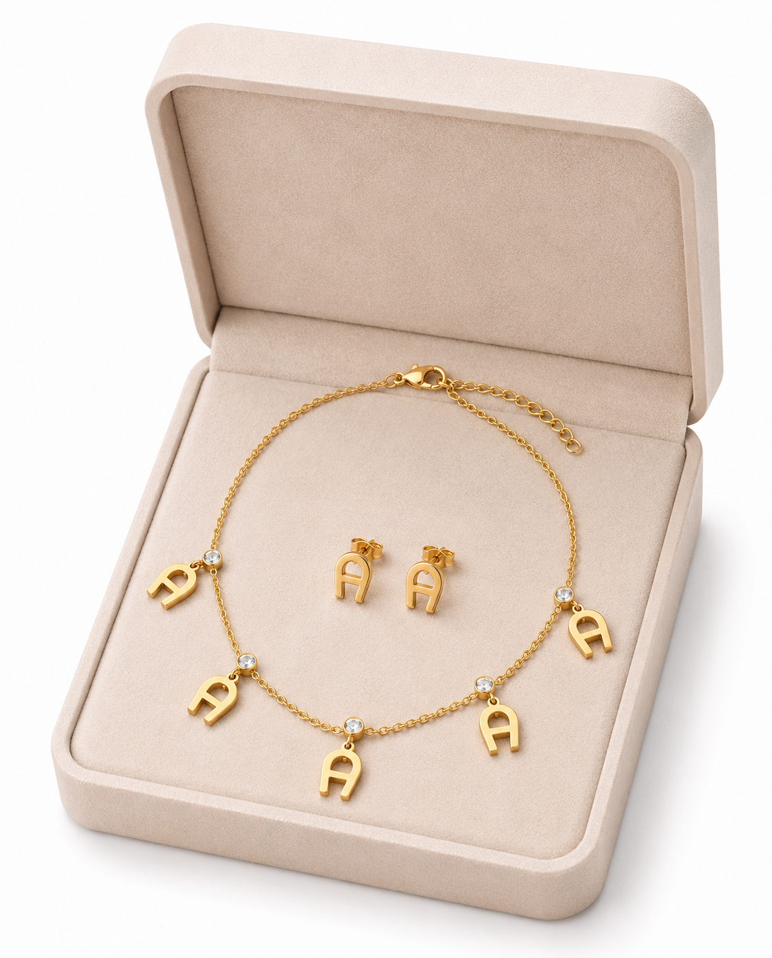 Elegant Motif Jewelry Set - 1