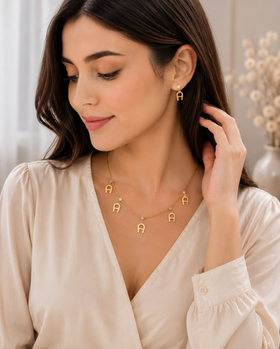 Elegant Motif Jewelry Set - 2