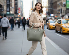 Ribbed Texture Tote Handbag - 2