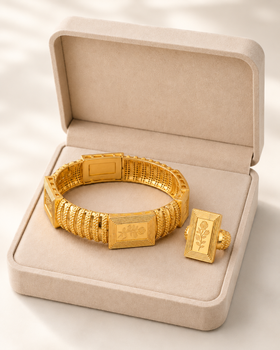 Empress Rose Bangle & Ring Set