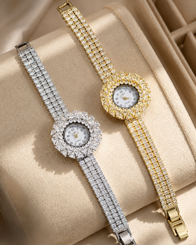 Royal Sunburst Crystal-Style Watch