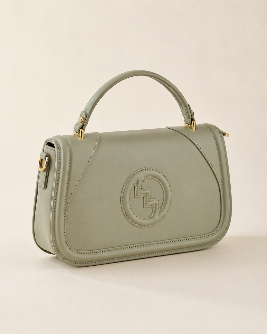 Textured Top-Handle Bag