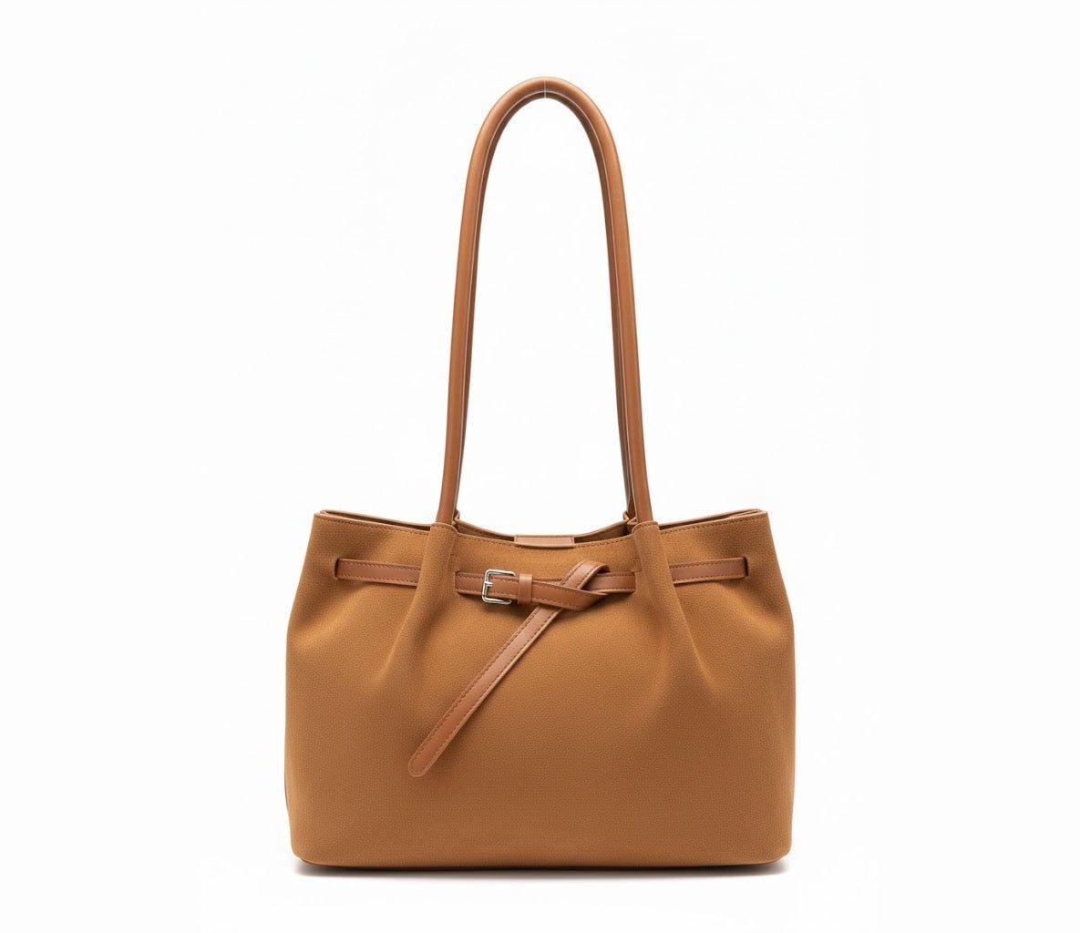 Slouchy Suede-Look Tote Bag - 2