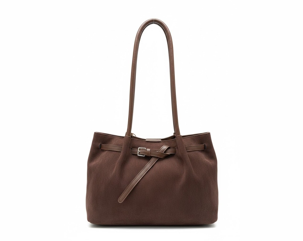 Slouchy Suede-Look Tote Bag - 3