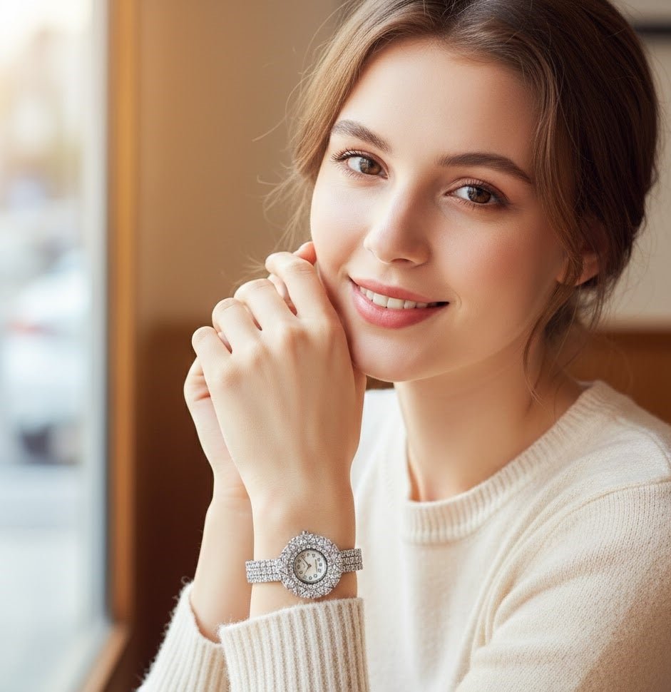 Royal Sunburst Crystal Watch - 1