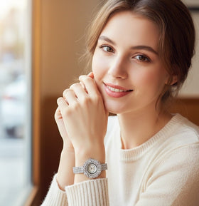 Royal Sunburst Crystal Watch - 1
