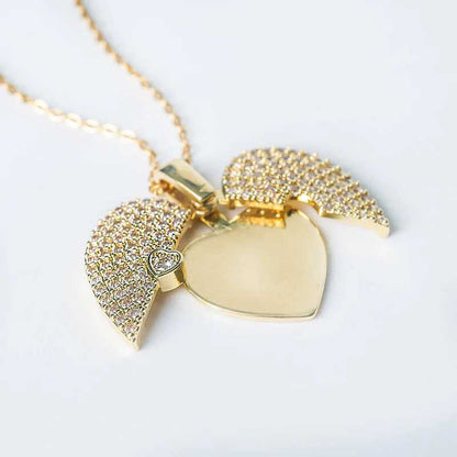 Gold Heart Necklace for Women
