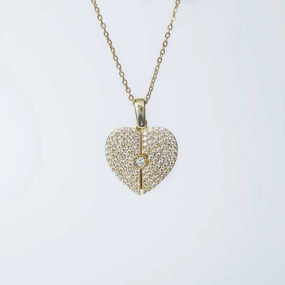 Gold Heart Necklace for Women