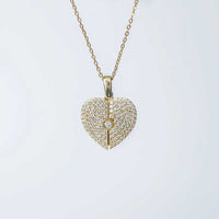 LOREVIA - Gold Heart Necklace for Women