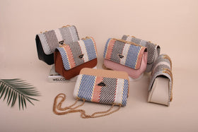 Brown Chain Shoulder Bag - image 1