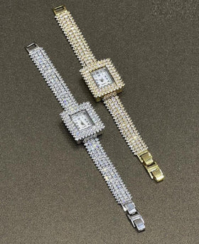 Majestic Square Crystal-Style Watch - image 3