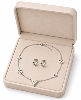 Elegant V Jewelry Set - 1